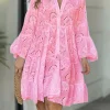 Hollow Out Flowy Green Dresses - Image 6