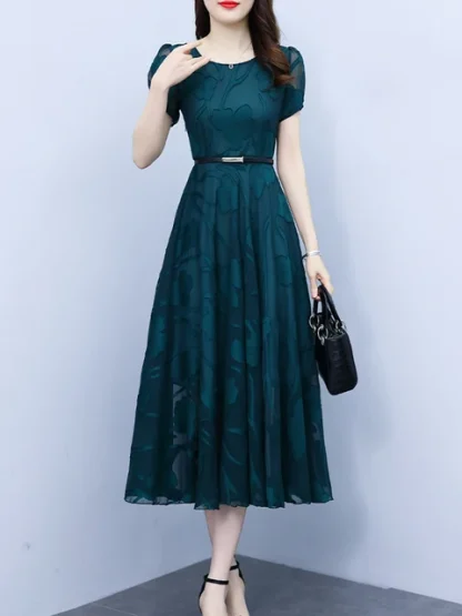 Green-Women-2023-New-Chiffon-Vintage-Casual-Floral-Dress-Short-Sleeve-Black-Elegant-Beach-Robe-Chic.jpg_640x640