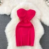 Strapless Bodycon Mini Green Dresses - Image 5