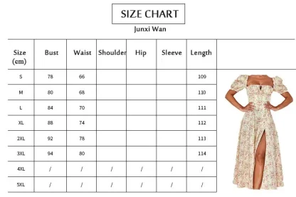Puff Sleeve Slit Green Dresses - Image 7