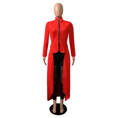 Zippered Front Green Dresses - Image 3