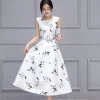 Sleeveless Floral Green Dress - Image 4