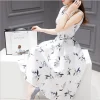 Sleeveless Floral Green Dress - Image 6